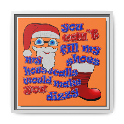 santa's shoes - framed canvas art (crusta)