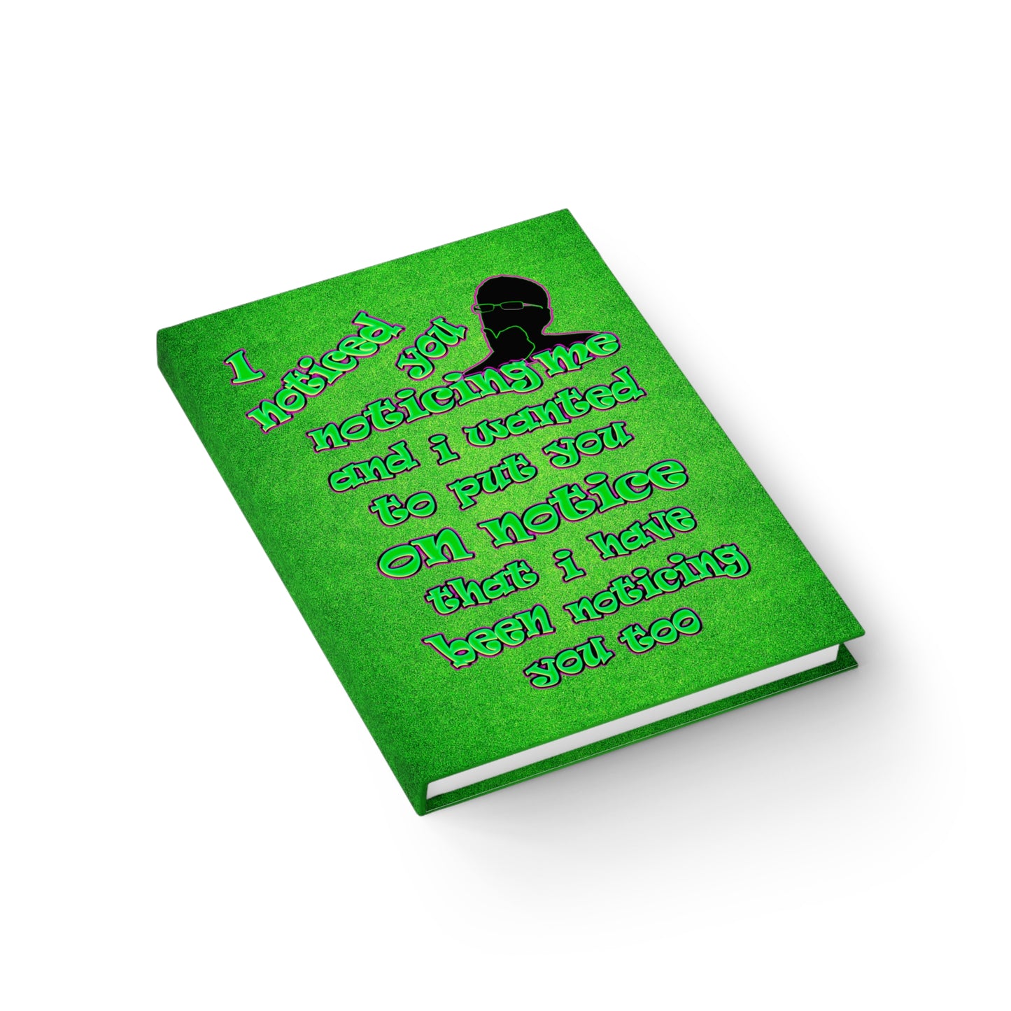 noticed you noticing - journal-lined (green turf)