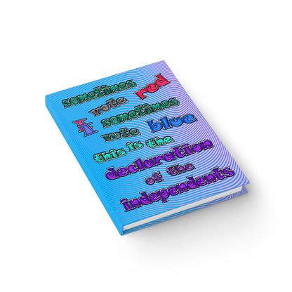 declaration of the independents - journal-blank (light blue-purple wave)