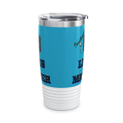 irrelevant - Ringneck Tumbler, 20oz (turquoise)
