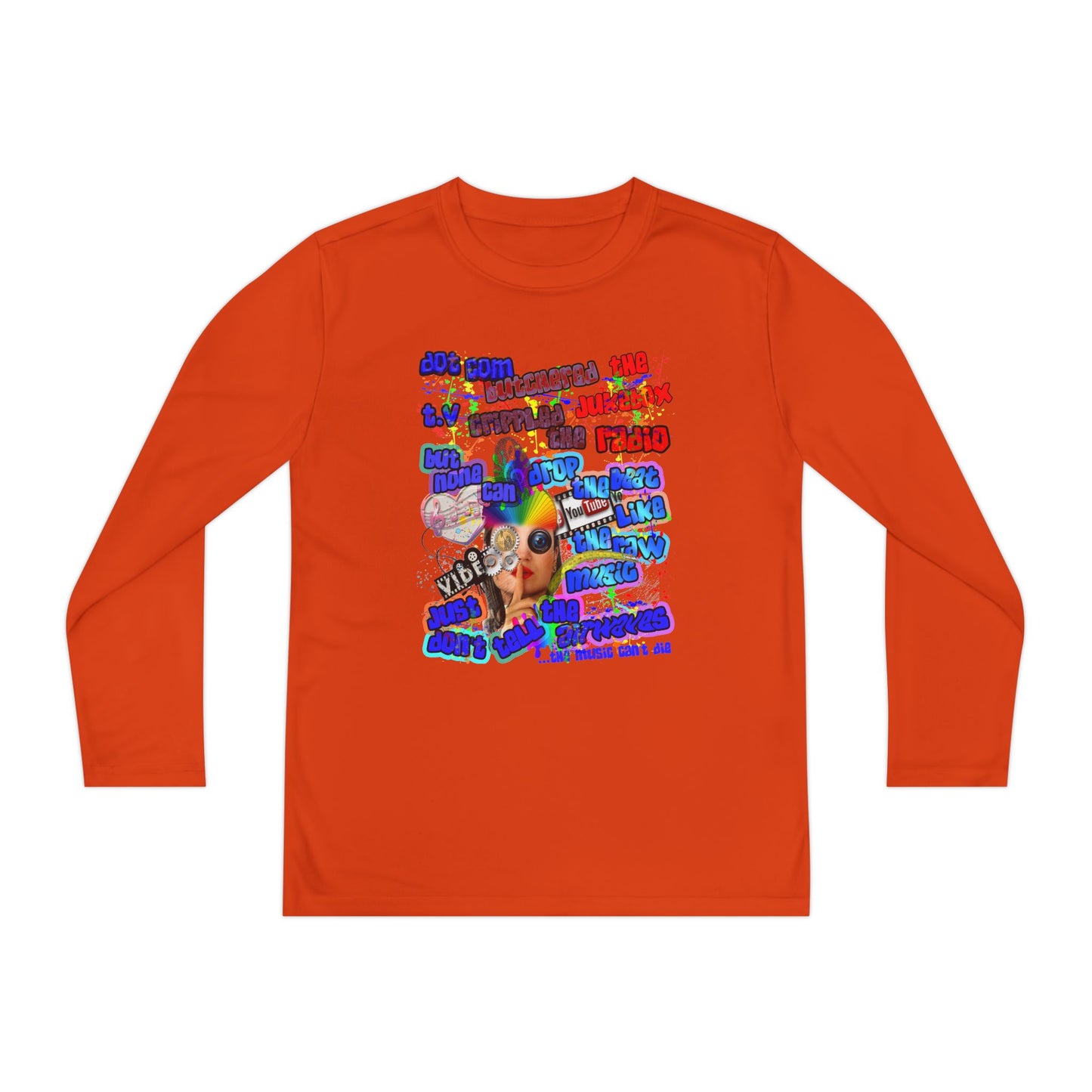 drop the beat - Youth Long Sleeve Competitor Tee