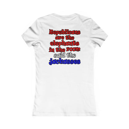 donkeys and elephants - Women's Favorite Tee