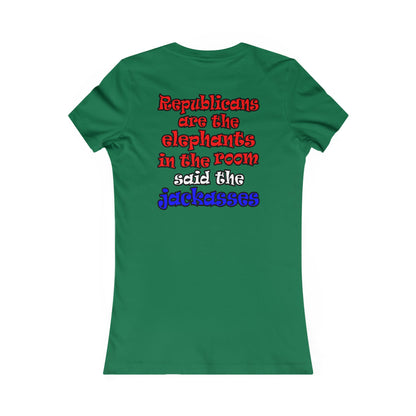 donkeys and elephants - Women's Favorite Tee