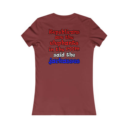 donkeys and elephants - Women's Favorite Tee