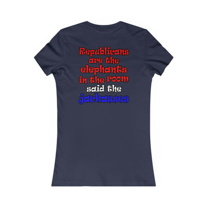 donkeys and elephants - Women's Favorite Tee