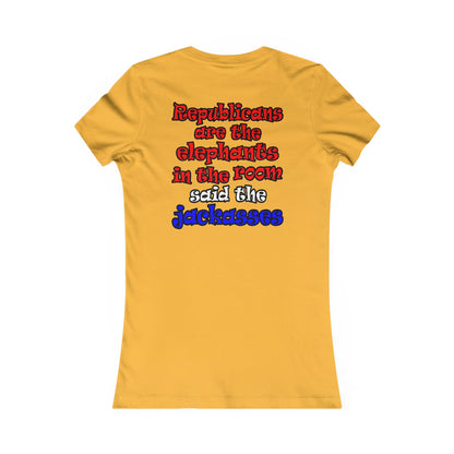 donkeys and elephants - Women's Favorite Tee