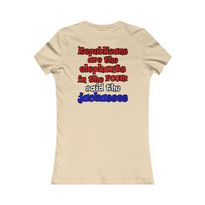 donkeys and elephants - Women's Favorite Tee