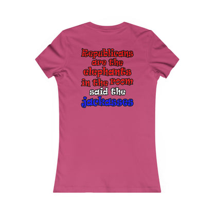 donkeys and elephants - Women's Favorite Tee