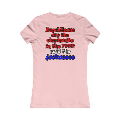donkeys and elephants - Women's Favorite Tee