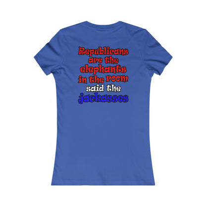 donkeys and elephants - Women's Favorite Tee