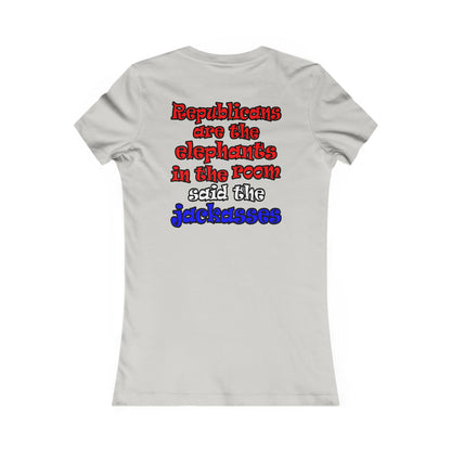 donkeys and elephants - Women's Favorite Tee