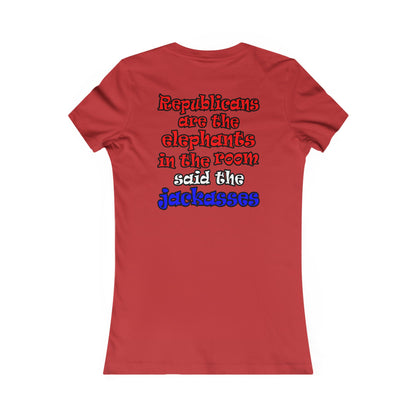donkeys and elephants - Women's Favorite Tee