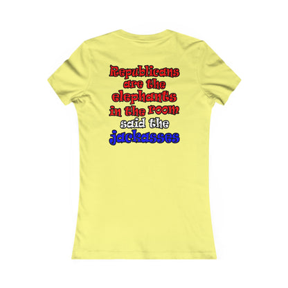 donkeys and elephants - Women's Favorite Tee