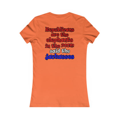 donkeys and elephants - Women's Favorite Tee