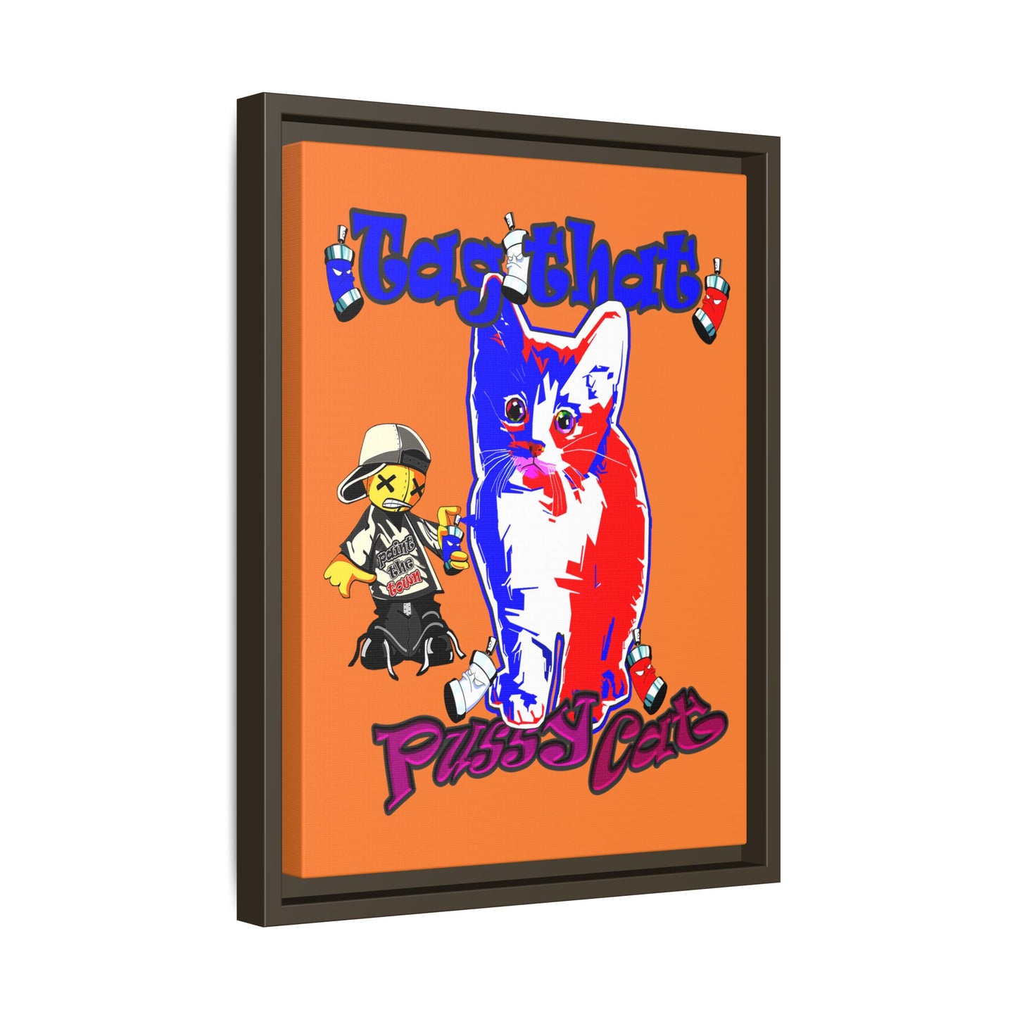tag that - framed canvas art (crusta)