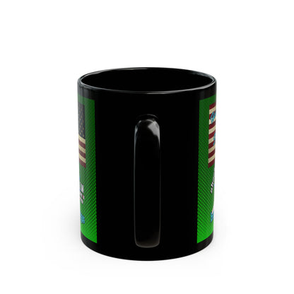 shoot for the stars - Black Mug (logo green)