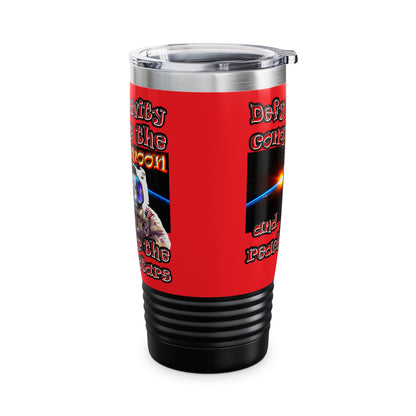 defy conquer reach - Ringneck Tumbler, 20oz (red)