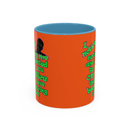 noticed you noticing - Accent Mug (orange)