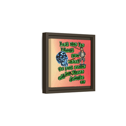og - framed canvas art (yellow-orange wave)