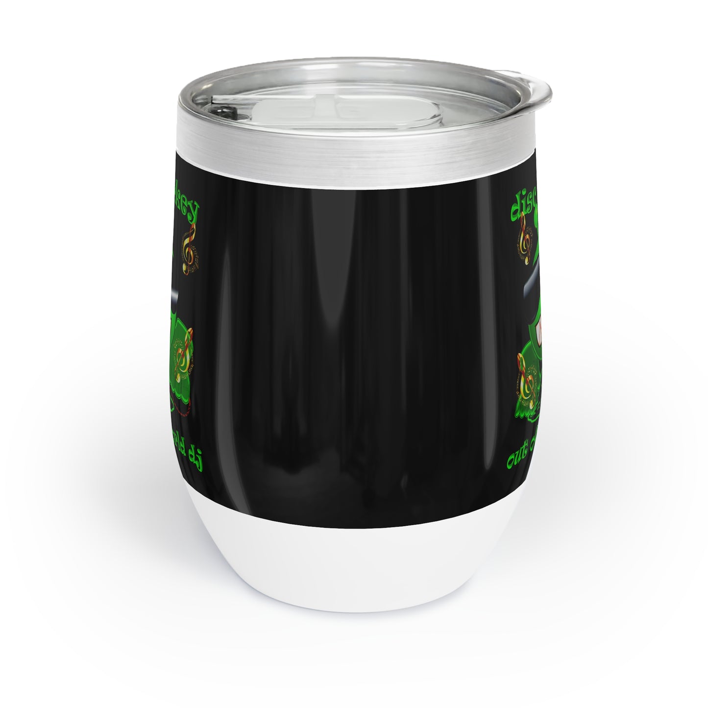 disc jockey - Chill Wine Tumbler (black)