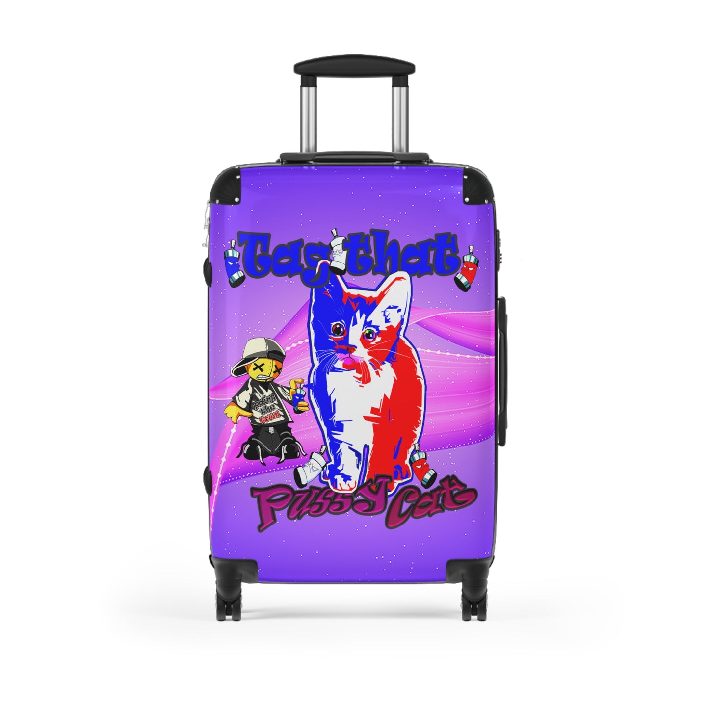tag that - Suitcase (purple-pink wave)
