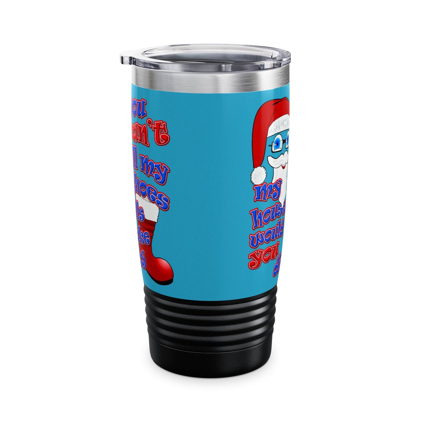 santa's shoes - Ringneck Tumbler, 20oz (turquoise)