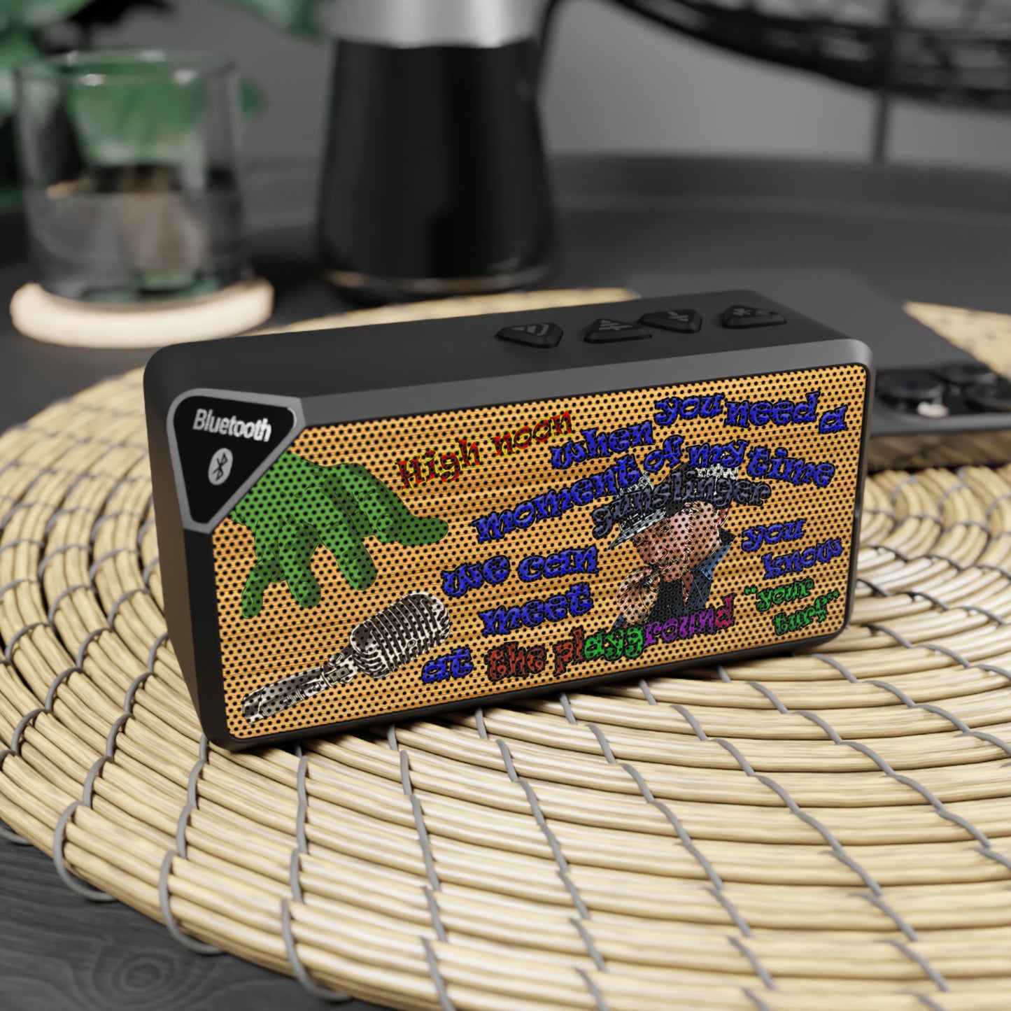 high noon - Jabba Bluetooth Speaker (butterscotch wood finish)