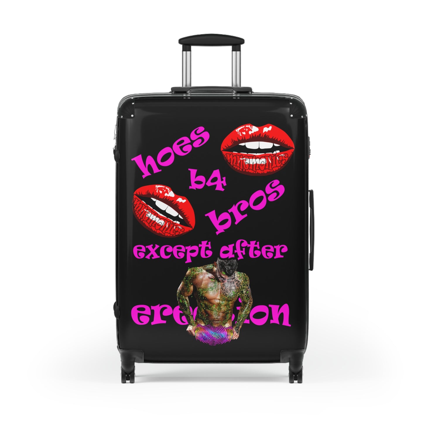 hoes b4 bros - Suitcase (black)