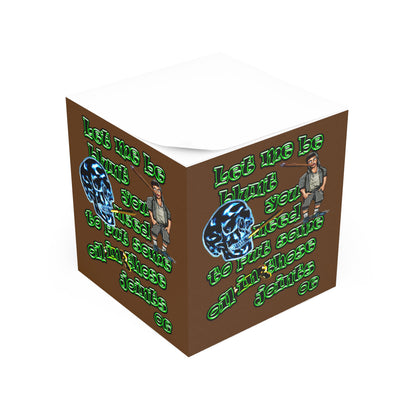 og - note cube (brown)