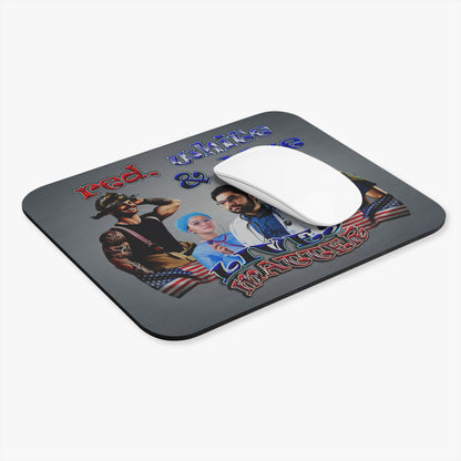 rw&b lives matter - Mouse Pad (Rectangle) (grey-light grey)