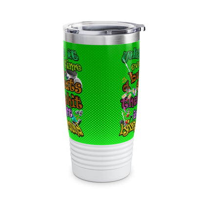 the bum's shit - Ringneck Tumbler, 20oz (logo green)