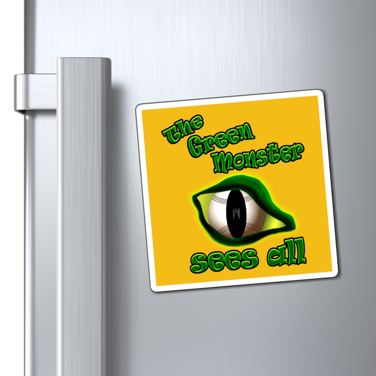 green monster - Magnets - (yellow)