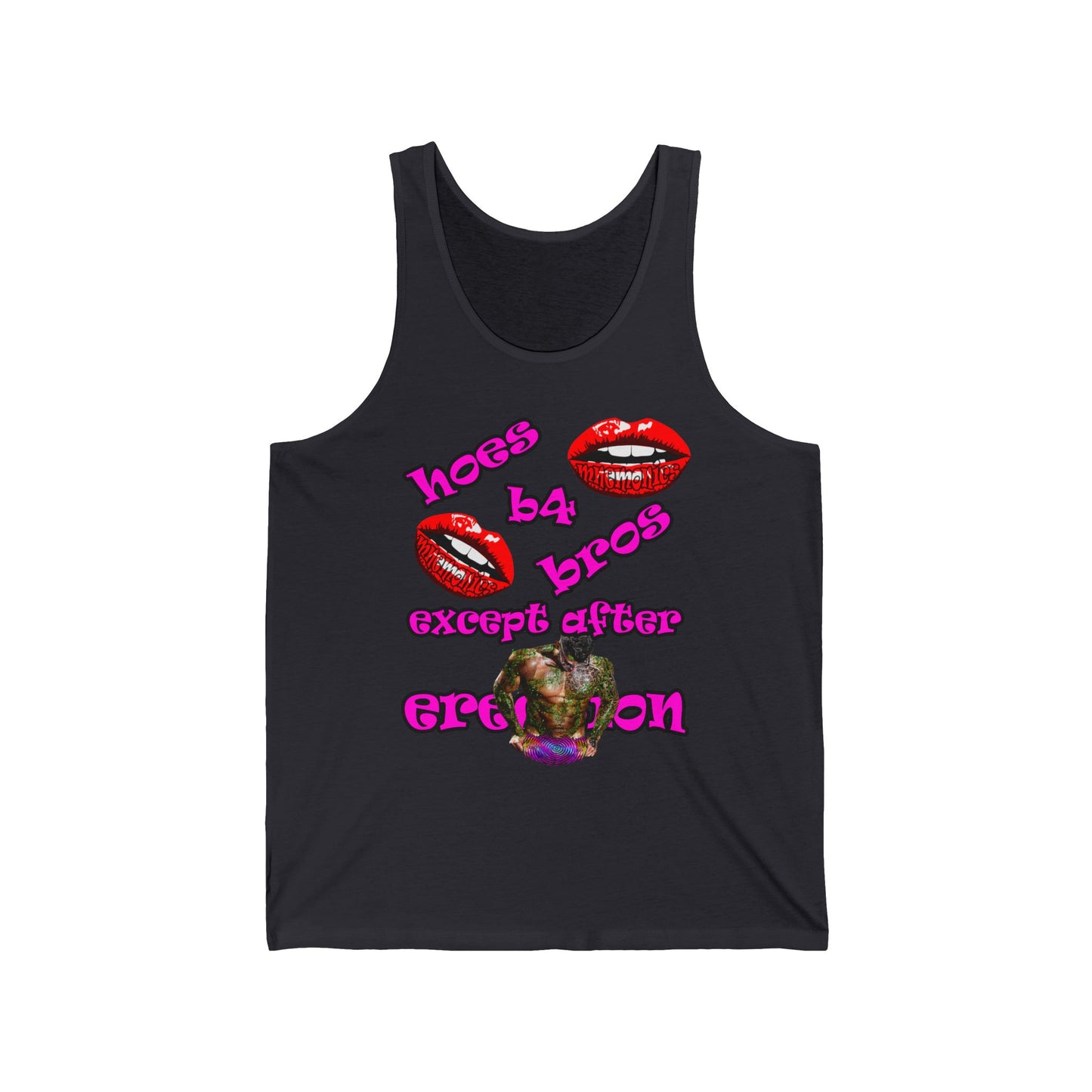 hoes b4 bros - Unisex Jersey Tank