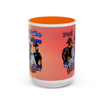 rw&b lives matter - Accent Mug (yellow-orange wave)