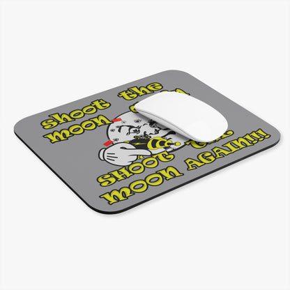 shoot the moon again - Mouse Pad (Rectangle) (grey)