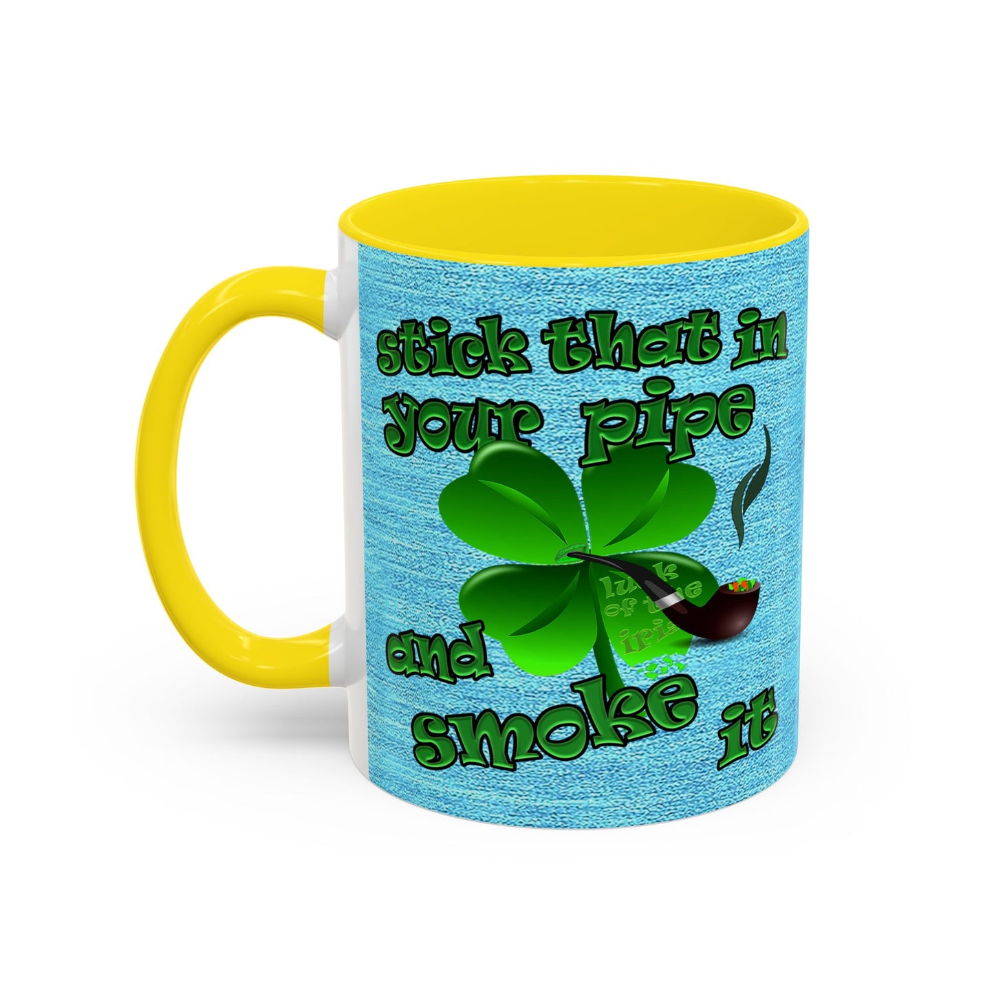 celtics logo - Accent Mug (faded blue)