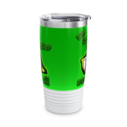 green monster - Ringneck Tumbler, 20oz (logo green)