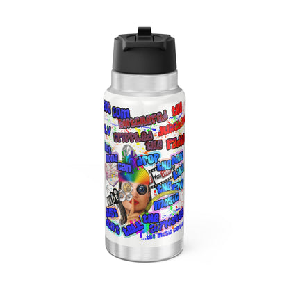drop the beat - Gator Tumbler, 32oz (white)