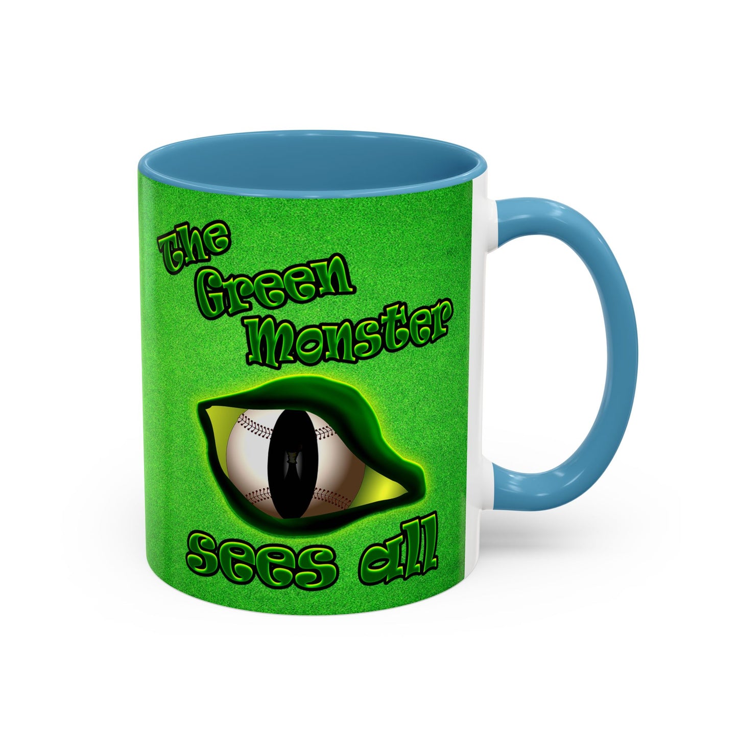 green monster - Accent Mug (green turf)