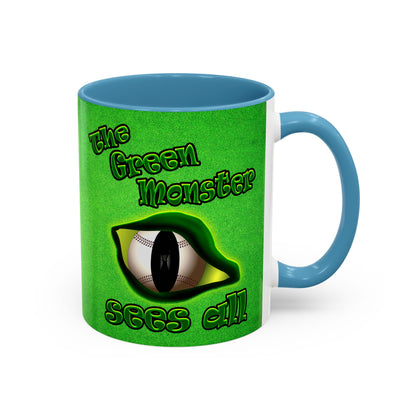 green monster - Accent Mug (green turf)