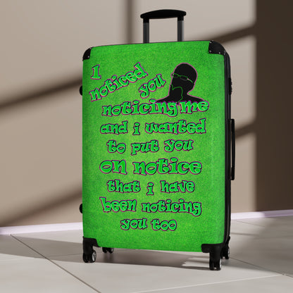 noticed you noticing - Suitcase (green turf)