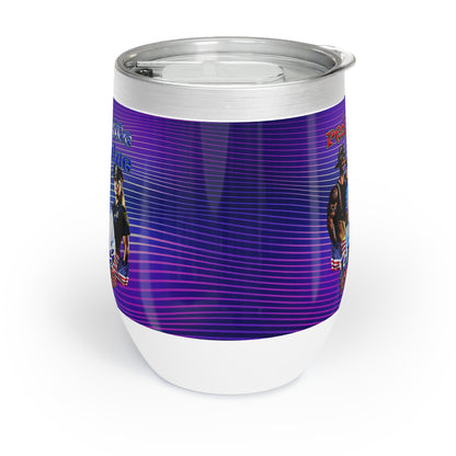 rw&b lives matter - Chill Wine Tumbler (purple wave)