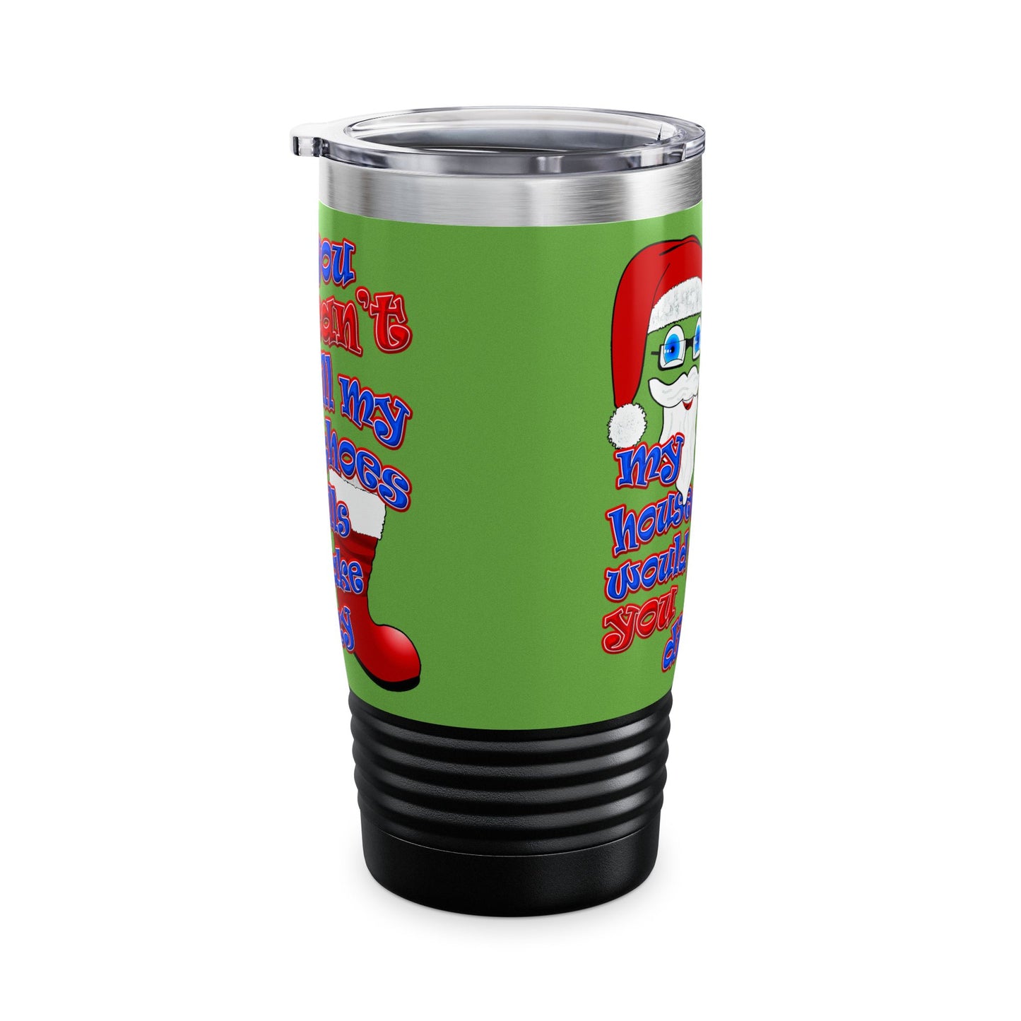 santa's shoes - Ringneck Tumbler, 20oz (green)