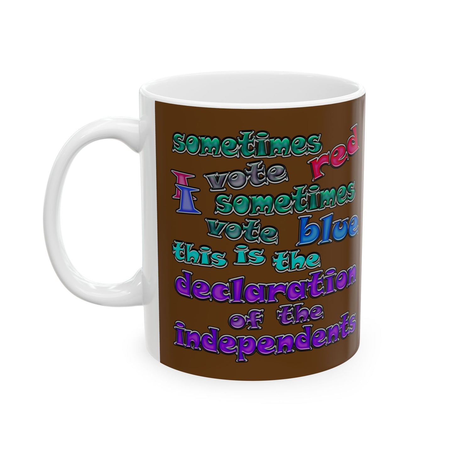 declaration of the independents - White Mug (brown)