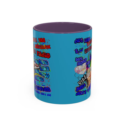 drop the beat - Accent Mug (turquoise)