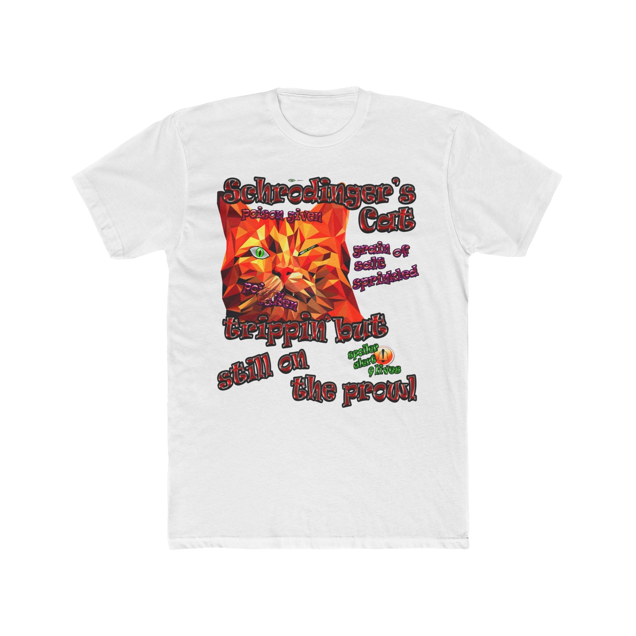 schrodinger's cat - Men's Cotton Crew Tee