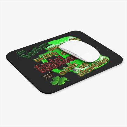 celtics logo - Mouse Pad (Rectangle) (black)