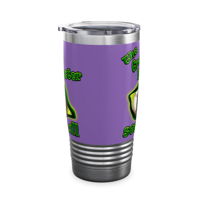 green monster - Ringneck Tumbler, 20oz (light purple)