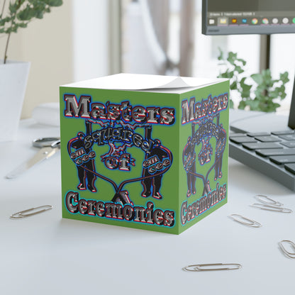 em cee squared - note cube (green)