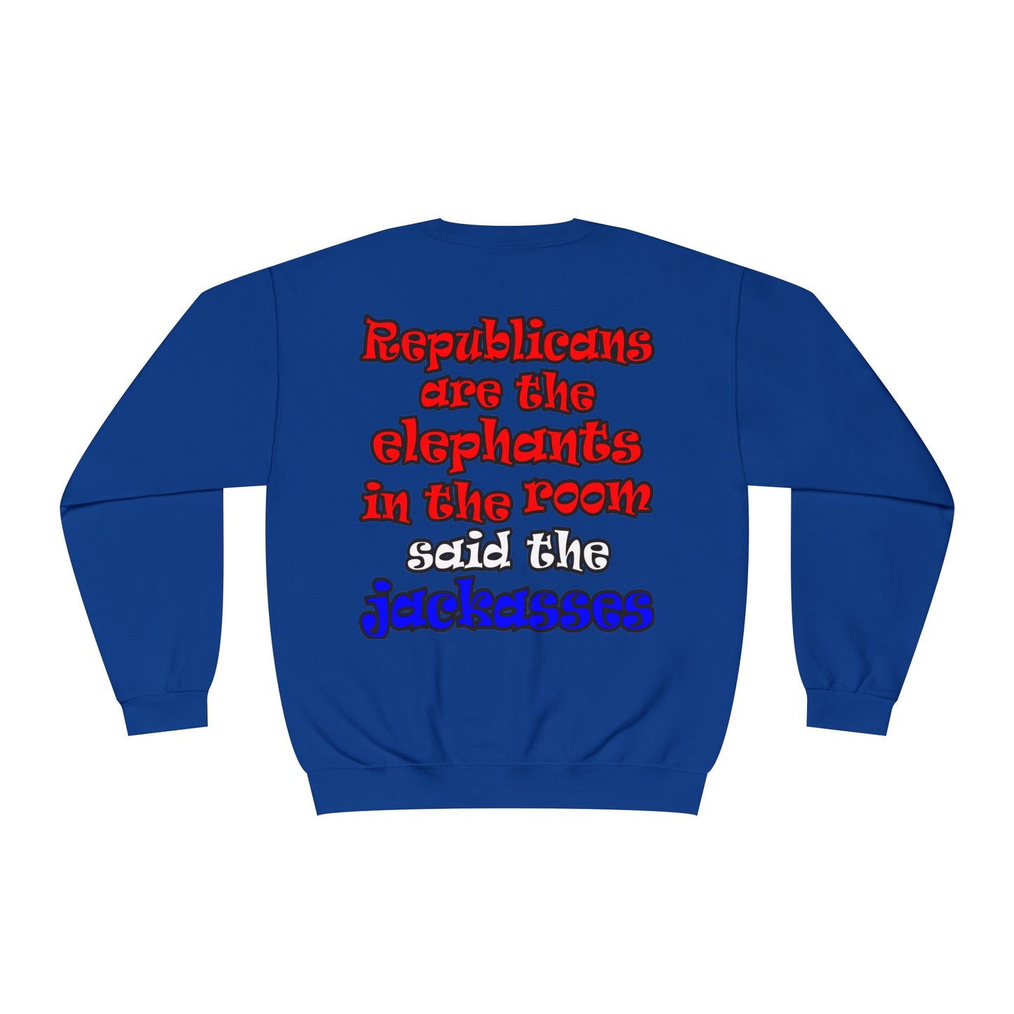 donkeys and elephants - Unisex NuBlend® Crewneck Sweatshirt